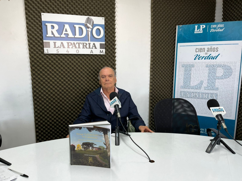 El historiador Albeiro Valencia Llano, autor del libro Paisaje Cultural Cafetero de Colombia. 