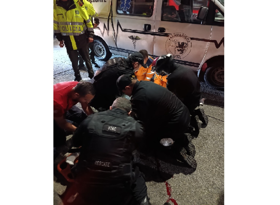 La víctima sufrió graves lesiones e ingresó como urgencia vital a un hospital de Manizales.