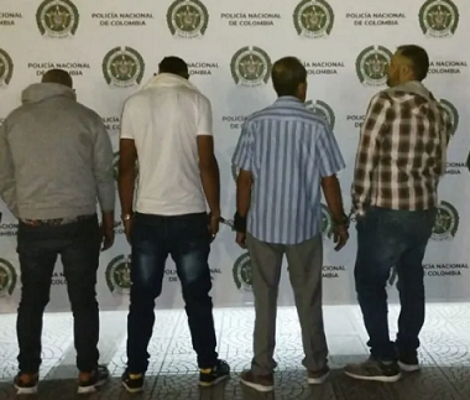 Estos cuatro sujetos cometieron el hurto al camionero en La Manuela.