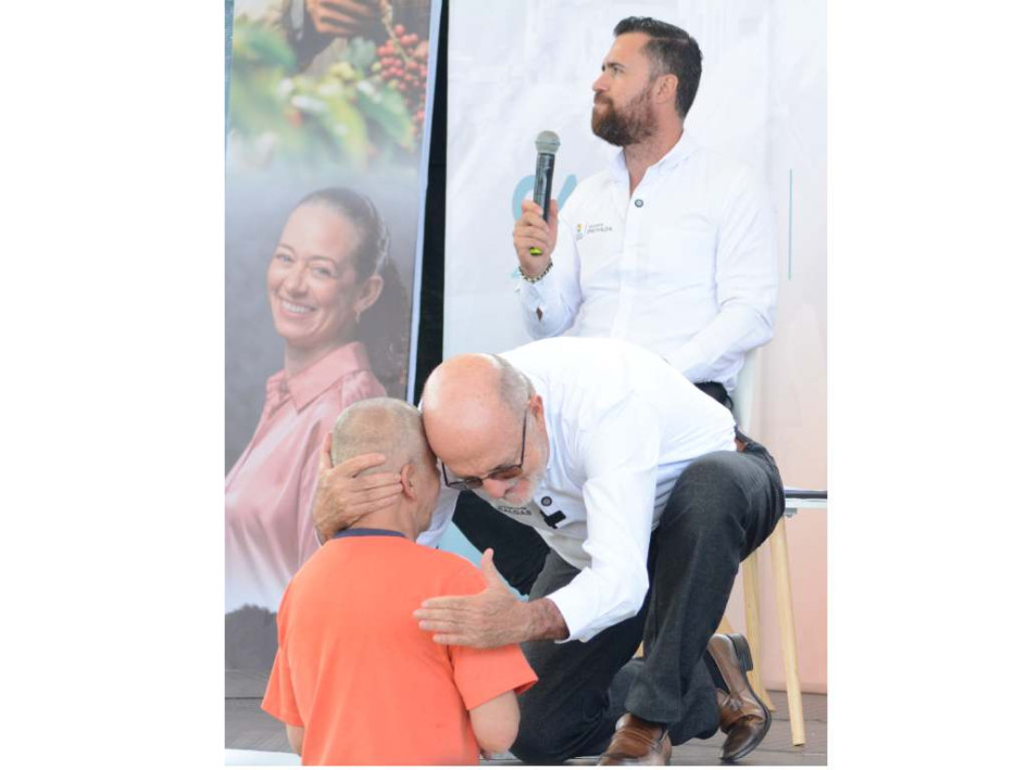 Gobernador de Caldas, Henry Gutiérrez, en la rendición de cuantas del 2024.