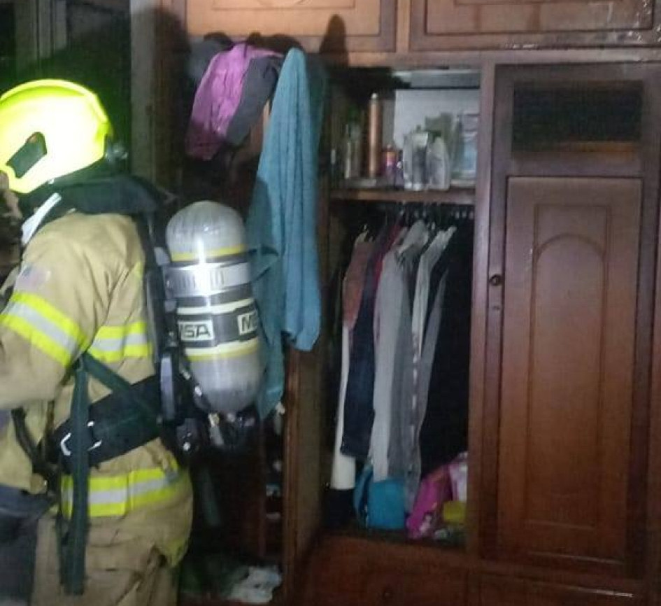Bomberos atendió la emergencia.