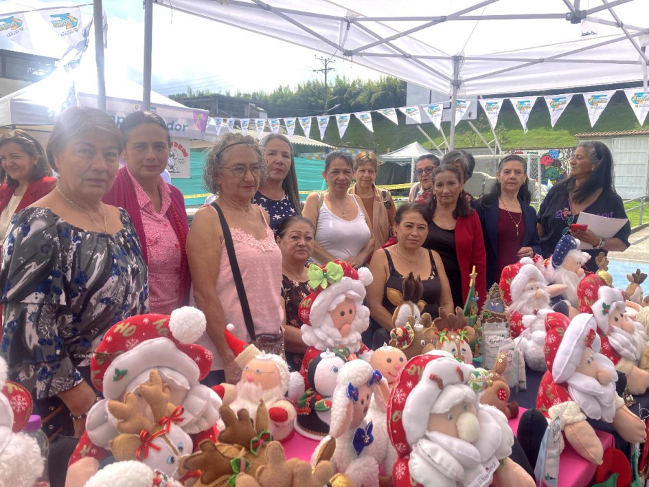 31 mujeres de La Enea se capacitaron en manualidades de Navidad. 