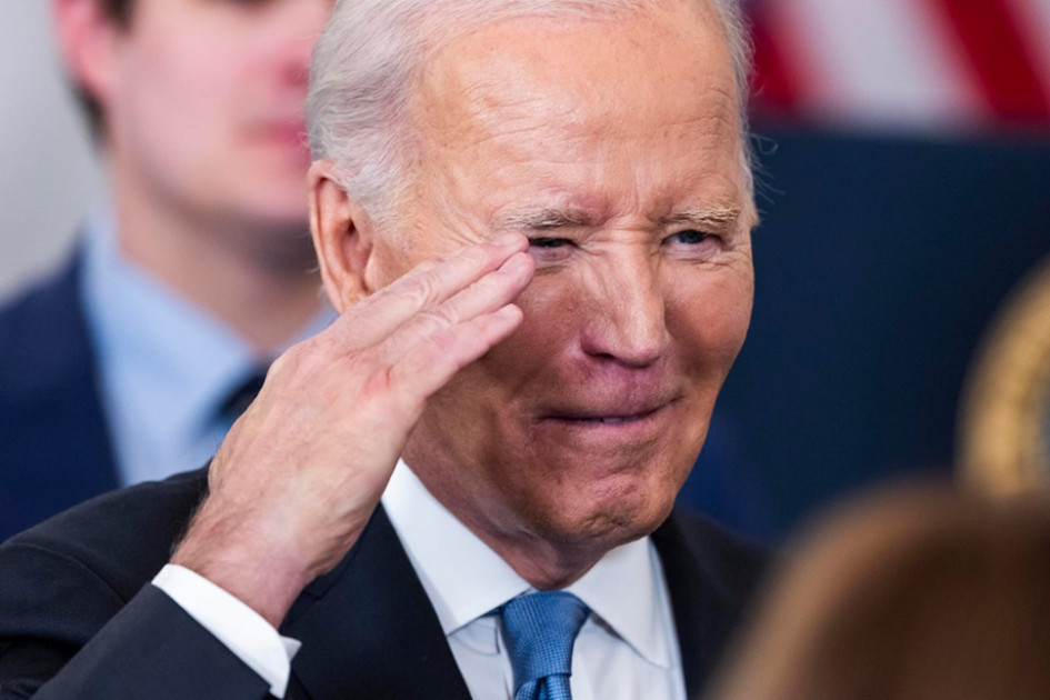Joe Biden tras su último discurso de política exterior como presidente.