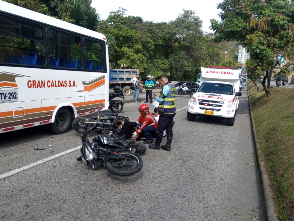 Accidente en la Kevin Ángel.