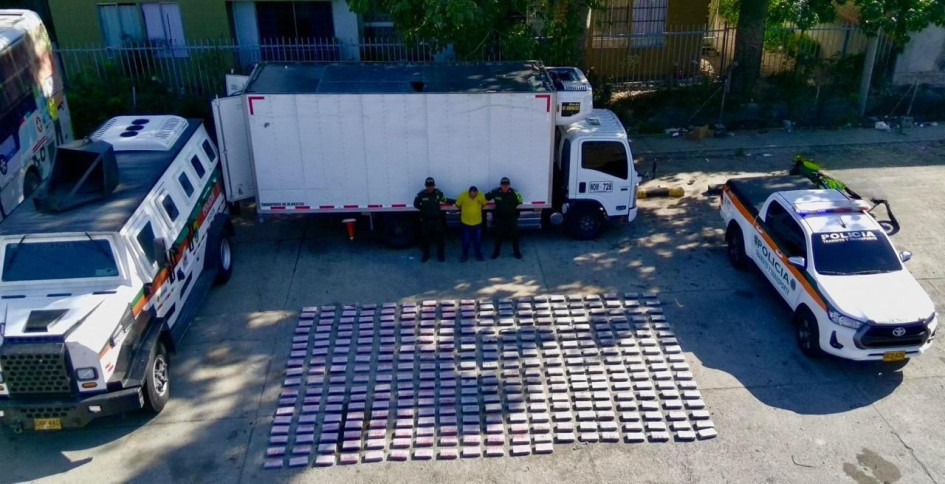 La droga incautada por las autoridades.