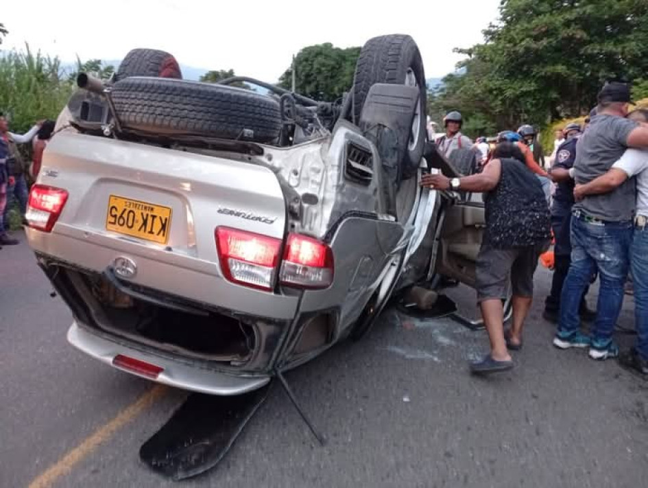 El accidente ocurrió en el sector del Puente de Cemento, entre Supía y La Felisa (Caldas).