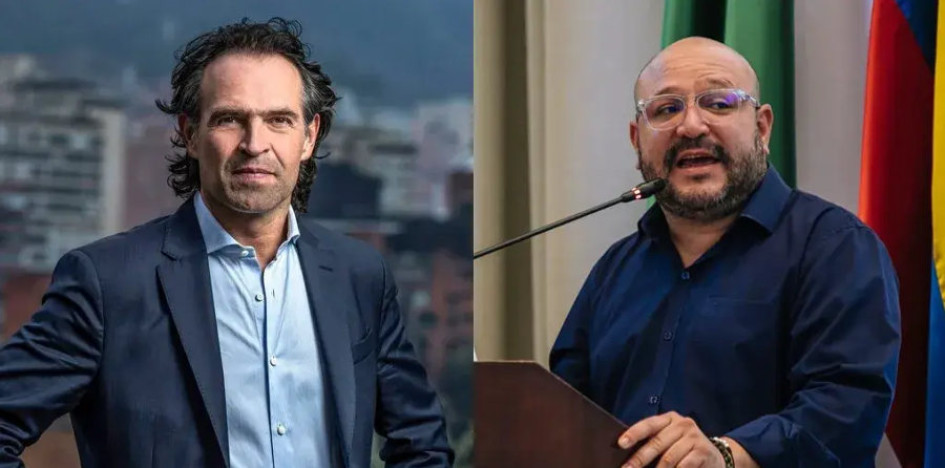 Federico Gutiérrez, alcalde de Medellín, y Andrés Gury, concejal de Medellín por el Centro Democrático.