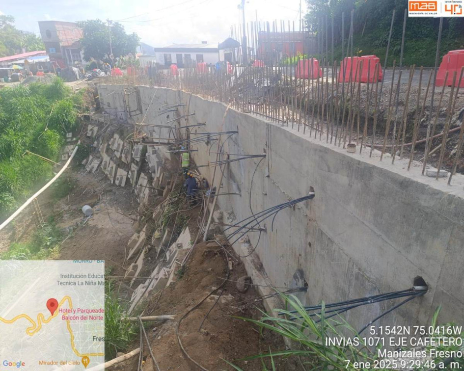 Así está el paso por la vía en el sector entre Padua y Fresno ante las obras que se adelantan.