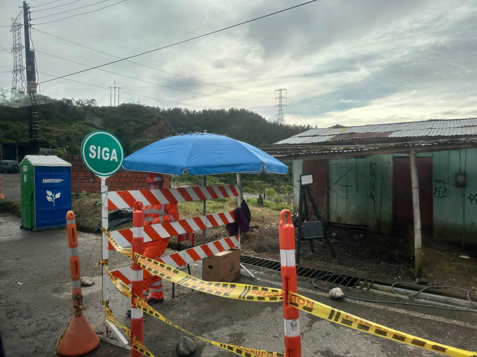 Así se ven las obras en el sector de Padua. 