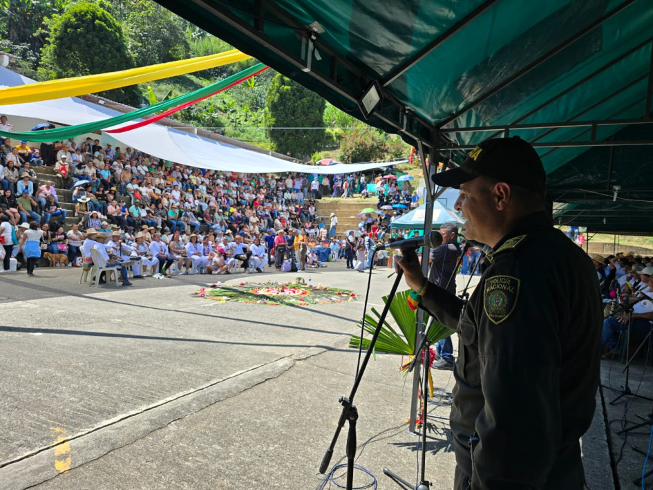 La Policía anunció el acompañamiento al resguardo en temas de seguridad.