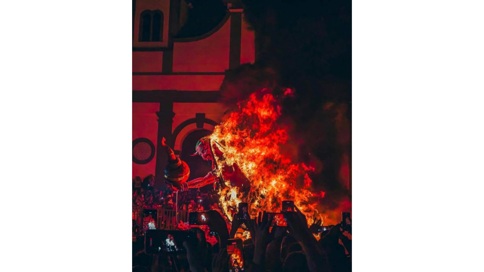 La quema del Diablo marcó el cierre del Carnaval de Riosucio del 2025.