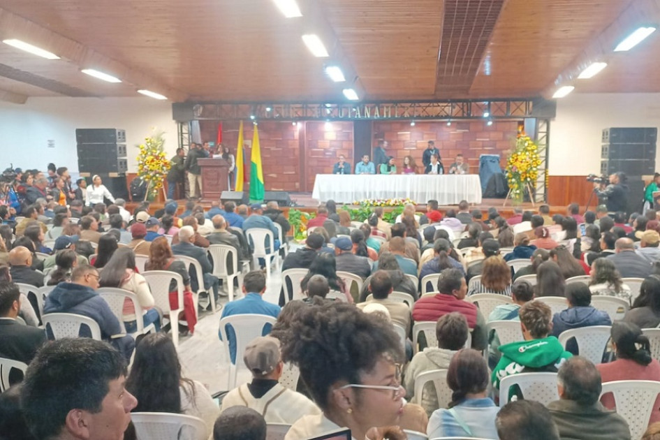 Reunión del lanzamiento del evento en Ipiales (Nariño).