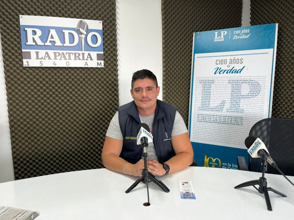 Óscar Rodríguez, técnico operativo de la Secretaría de Medio Ambiente de Manizales. 