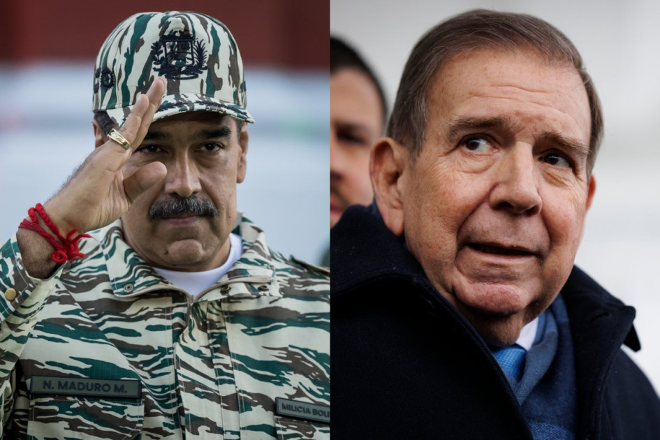 Nicolás Maduro y Edmundo González. 