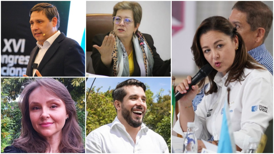 Mauricio Lizcano, Gloria Inés Ramírez, Luz Cristina López, Luisa Fernanda Gómez y José Luis Correa, los caldenses que salen, quedan y entrarían al gabinete de Gustavo Petro.