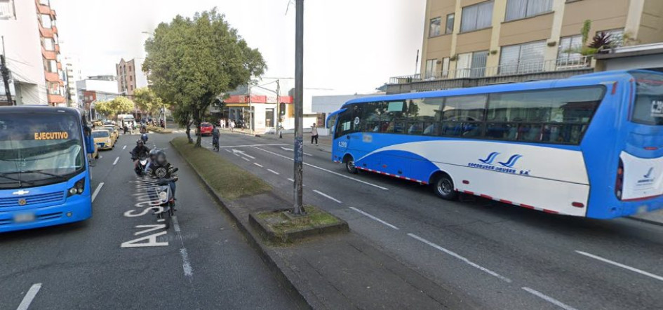 En la avenida Santander fue el deceso.