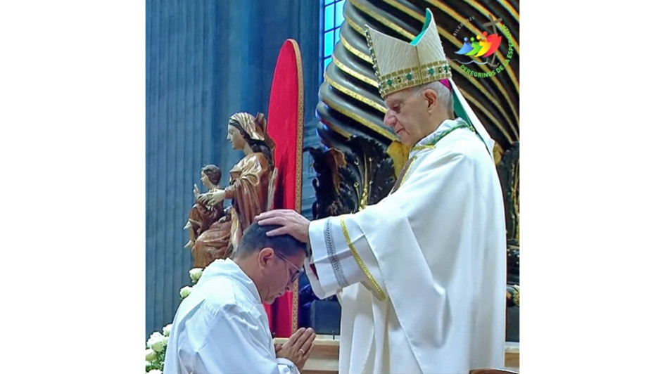 El caldense Pedro José Castillo fue ordenado diácono permanente en el Vaticano. El papa Francisco iba a presidir la ceremonia, pero no pudo debido a su enfermedad.