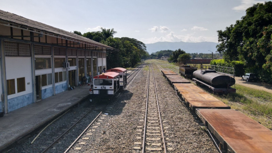 Estación del corredor férreo en La Caldas (Caldas). 