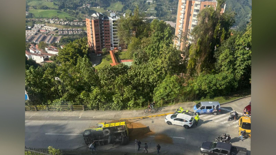 El accidente de este viernes.