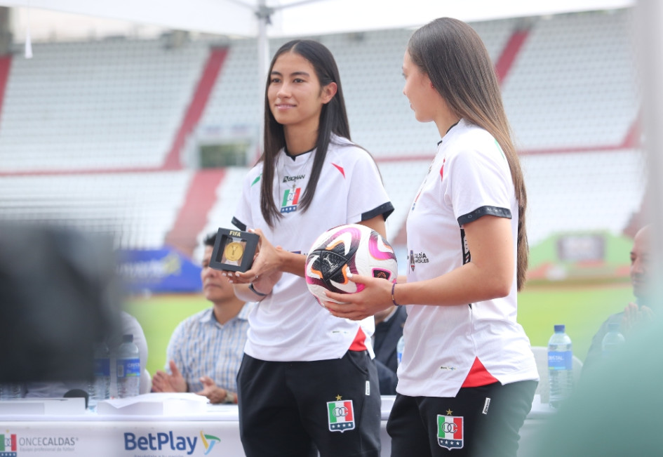 Camila Orozco y Saray Rodríguez, refuerzos del Once Caldas para jugar la Liga Femenina 2025.