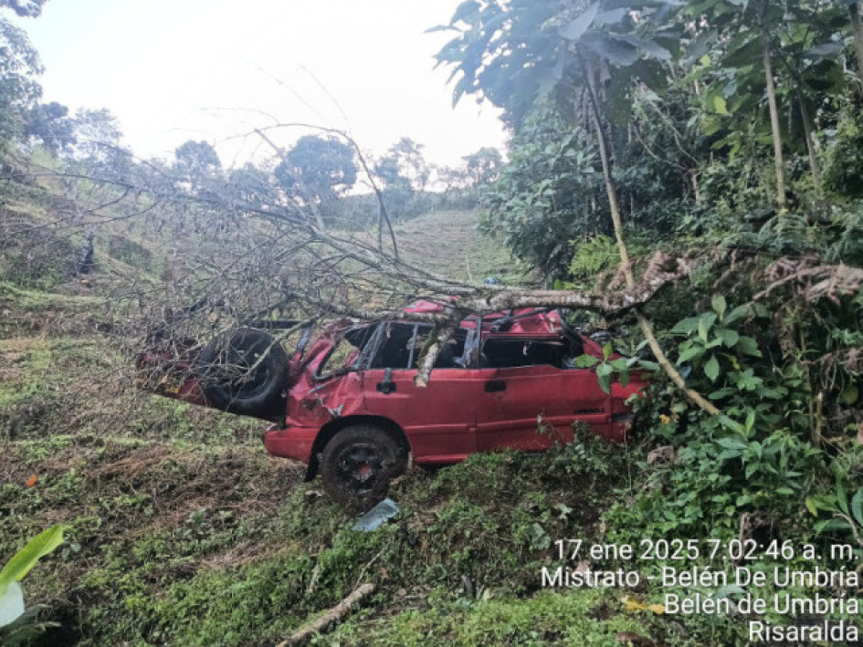 El accidente en el que murieron dos personas.