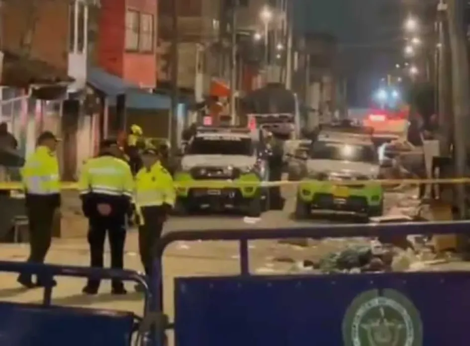 La explosión de la granada ocurrió en el barrio San Bernardo, en el centro de Bogotá.