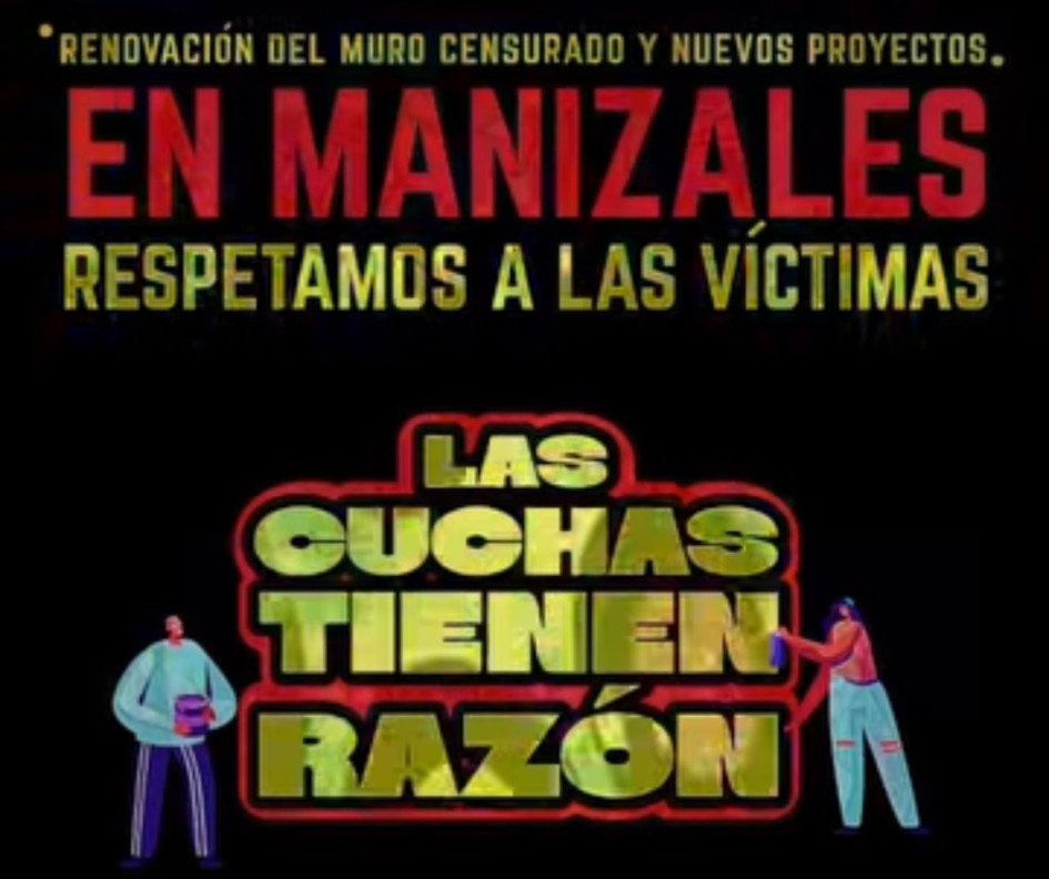 Desde Pinta Resiste solicitan apoyo voluntario o donaciones de rodillo y pintura para la jornada artística en Manizales. 