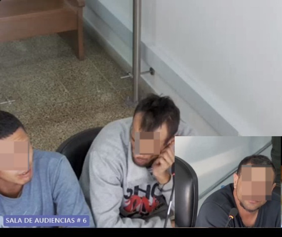 Estos son los 3 detenidos e imputados.