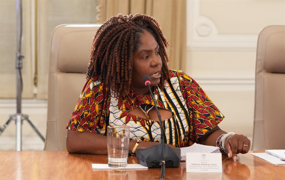 Francia Márquez, ministra del Ministerio de la Igualdad y vicepresidenta de la República.