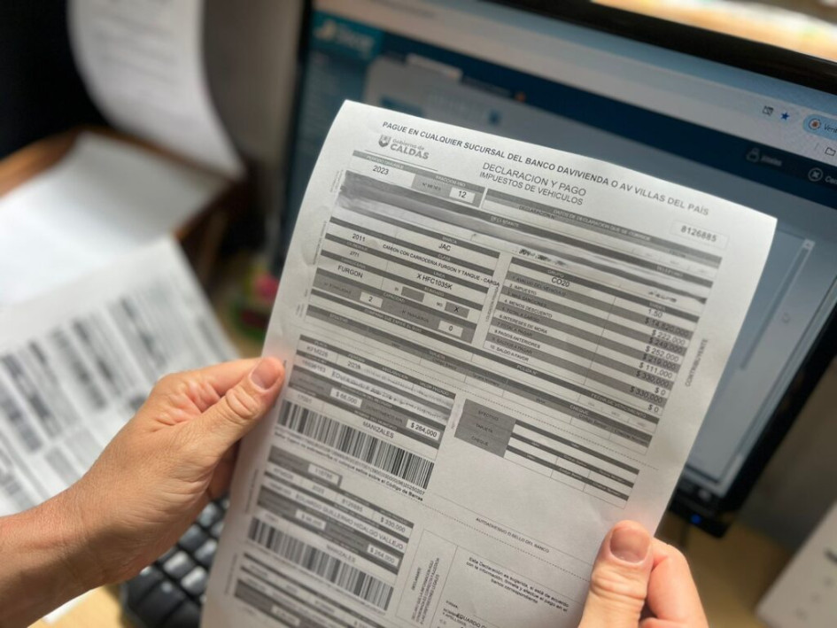 impuesto vehicular.