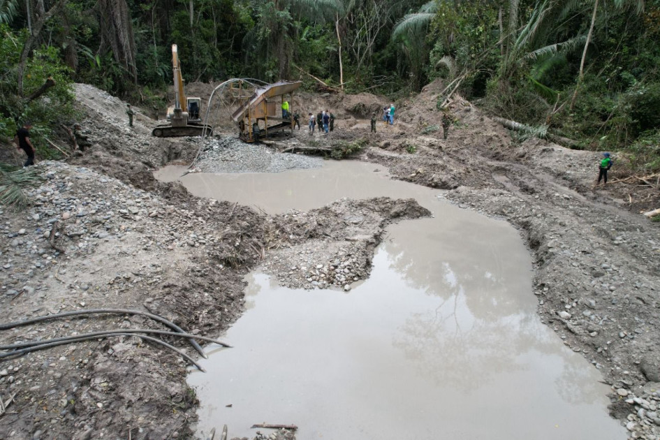 La contaminación con mercurio y la destrucción del bosque, preocupaciones que se suman en Caldas.