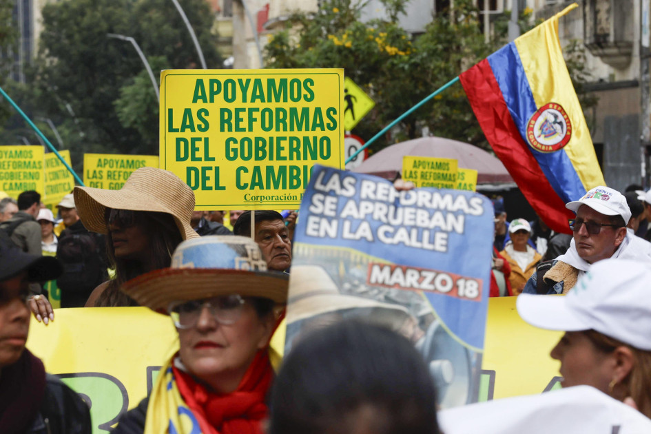 La polarización se profundiza en Colombia. Unos a favor y otros en contra de la marcha convocada por el presidente Petro.