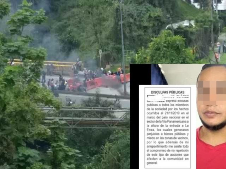 El hombre ofreció disculpas públicas.