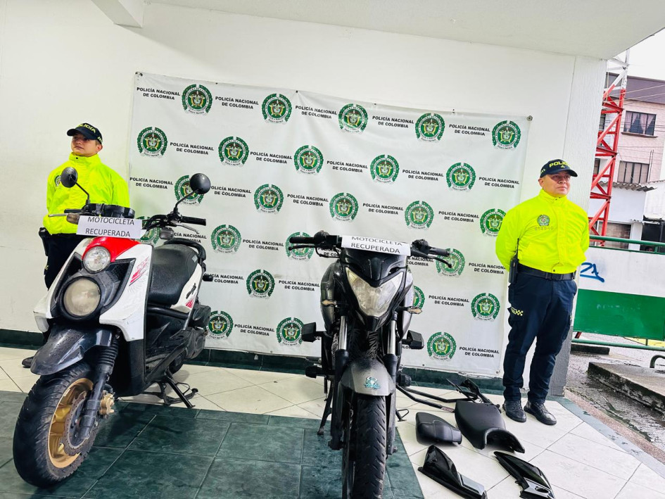 Las dos motos recuperadas.