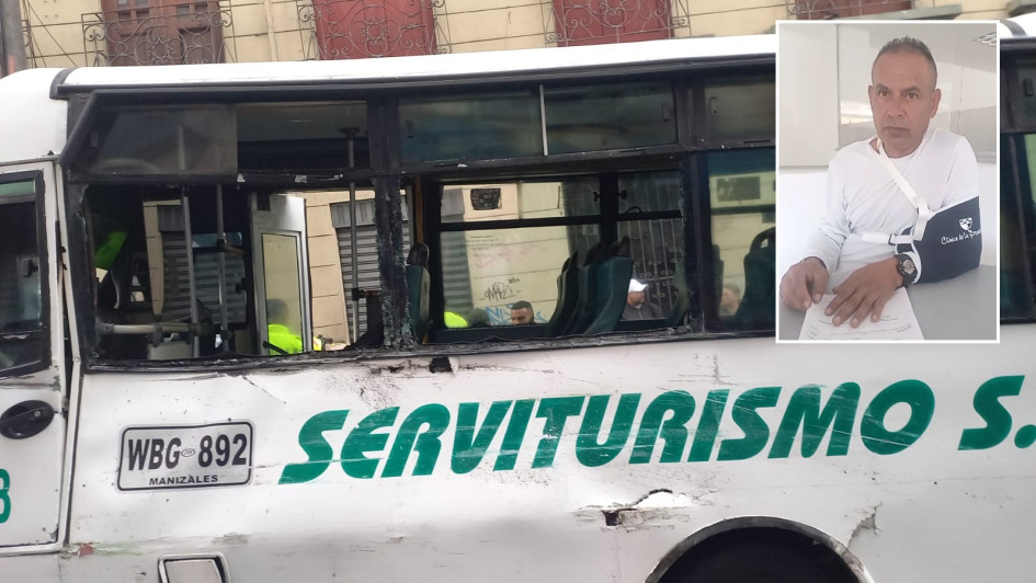 Así quedó el colectivo.