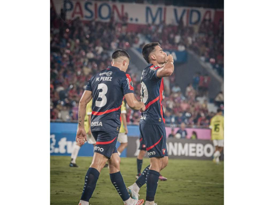Jugadores del equipo de fútbol Cerro Porteño. 