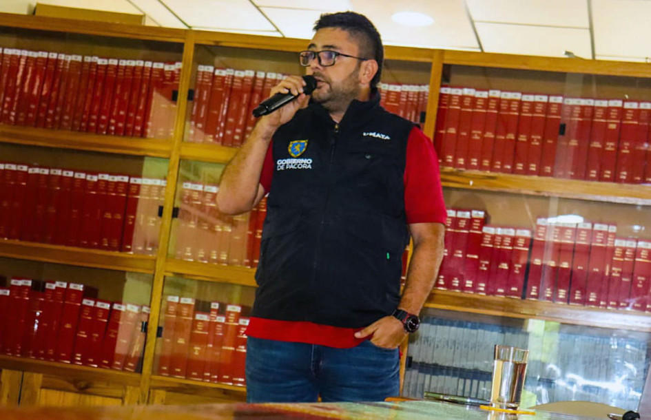 El director de la Oficina de la Umata, Yul Brainer Giraldo Muñoz, socializó en Pácora (Caldas) el plan de acción para este 2025.