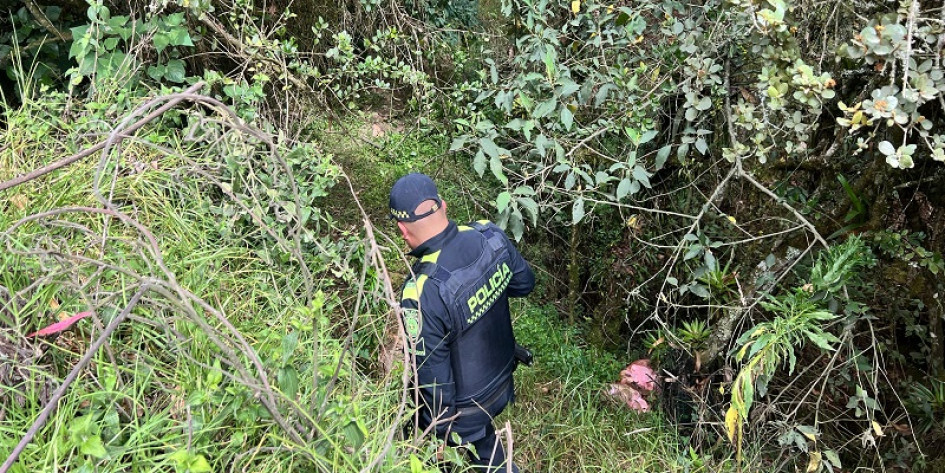 Búsqueda de la joven en zona boscosa el municipio de Chocontá (Cundinamarca).