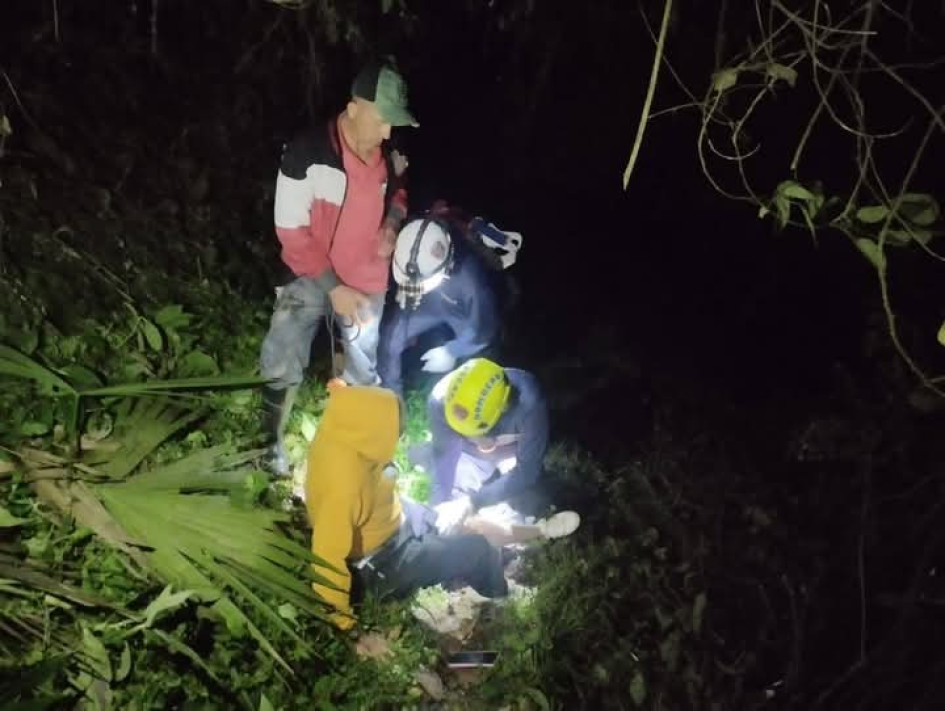 La señora resultó levemente lesionada.