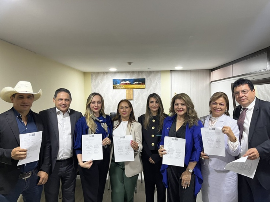 En contra de la reforma están Honorio Henríquez (Centro Democrático), Alirio Barrera (Centro Democrático), Esperanza Andrade (Partido Conservador), Nadia Blel (Partido Conservador), Berenice Bedoya (ASI), Miguel Ángel Pinto (Partido Liberal), Ana Paola Agudelo (Mira) y Lorena Ríos (Justa Libres).