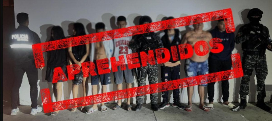 Los colombianos Miguel, Boris y Andrés fueron detenidos por la Policía ecuatoriana.