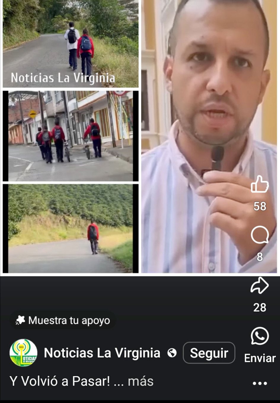 En San José (Caldas) falta el transporte escolar desde el inicio del año, al parecer por falta de planeación en la Alcaldía.