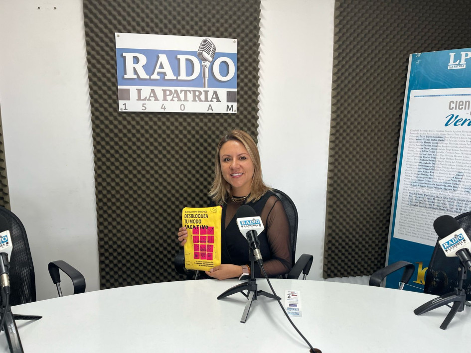 Blanca Mery Sánchez, máster en Neurociencia, escritora, conferencista y columnista de LA PATRIA, presenta su libro Desbloquea tu modo creativo 