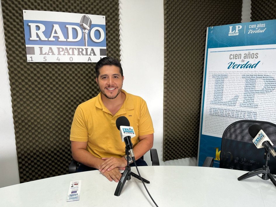 Gerente de Empocaldas, Cristian Mateo Loaiza.