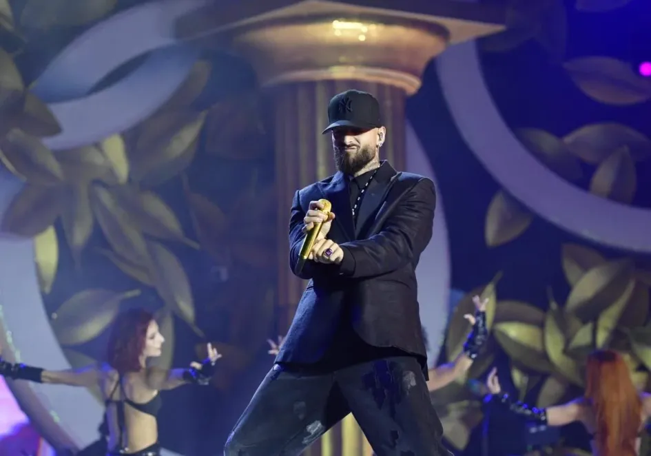 Maluma durante su presentación en Canarias.