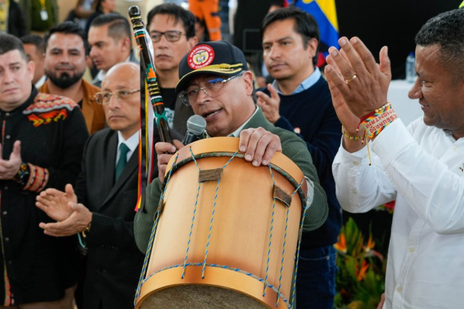 El presidente Gustavo Petro en Pasto.
