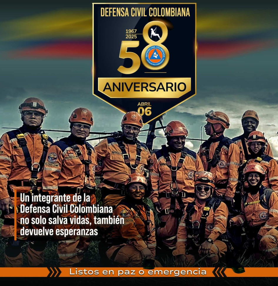 "Son 58 años de resiliencia, solidaridad, servicio y compromiso con las comunidades de Colombia".