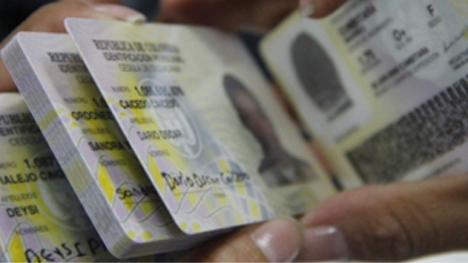 Cédulas de ciudadanía Colombianas.