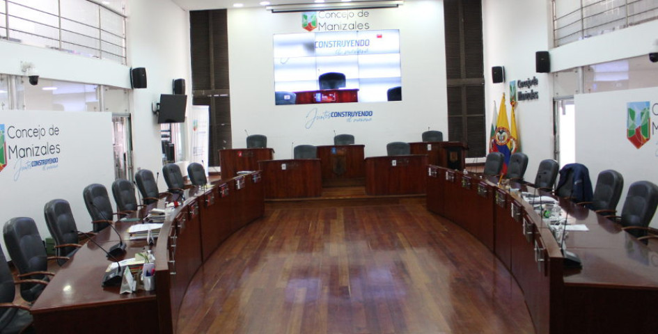 Concejo de Manizales, en receso por la Semana Mayor.