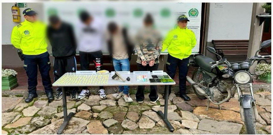 'Vivi', 'José', 'Pique' y 'Tiburón' fueron capturados en Bogotá y Chía.